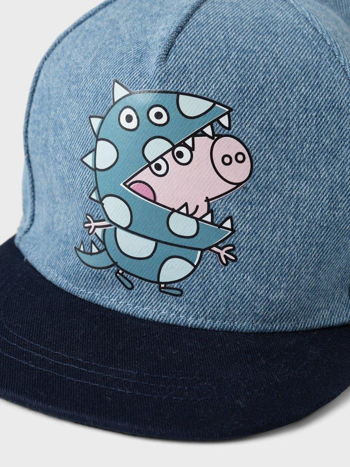 Barnes baseballkappe med dinosaurus og gris, myk ull og bærekraftig barneklær for 0-8 år