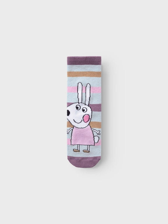 name it mini AMINA PEPPA PIG SOCK - Ether | Torgunns Barneklær AS