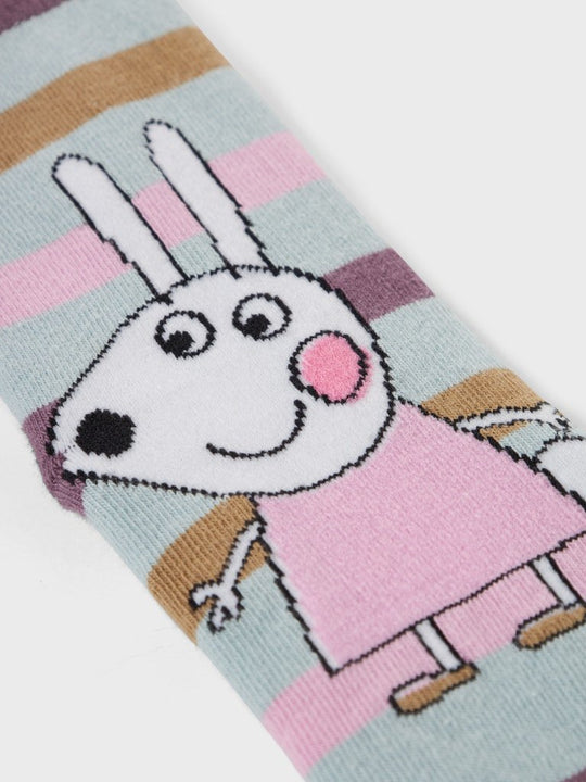 name it mini AMINA PEPPA PIG SOCK - Ether | Torgunns Barneklær AS