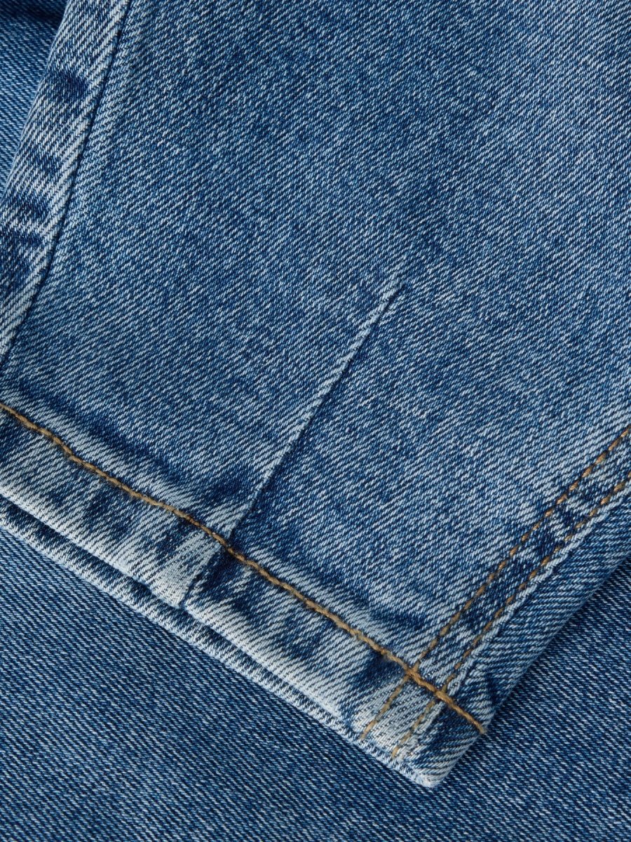 name it mini BELLA Barrel Jeans - Medium Blue Denim | Torgunns Barneklær AS
