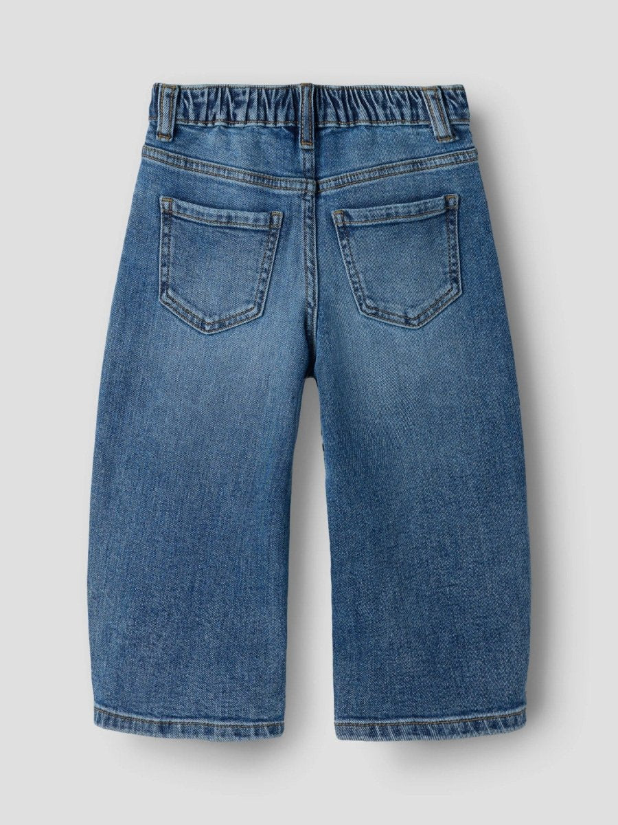 name it mini BEN Barrel Jeans - Medium Blue Denim | Torgunns Barneklær AS