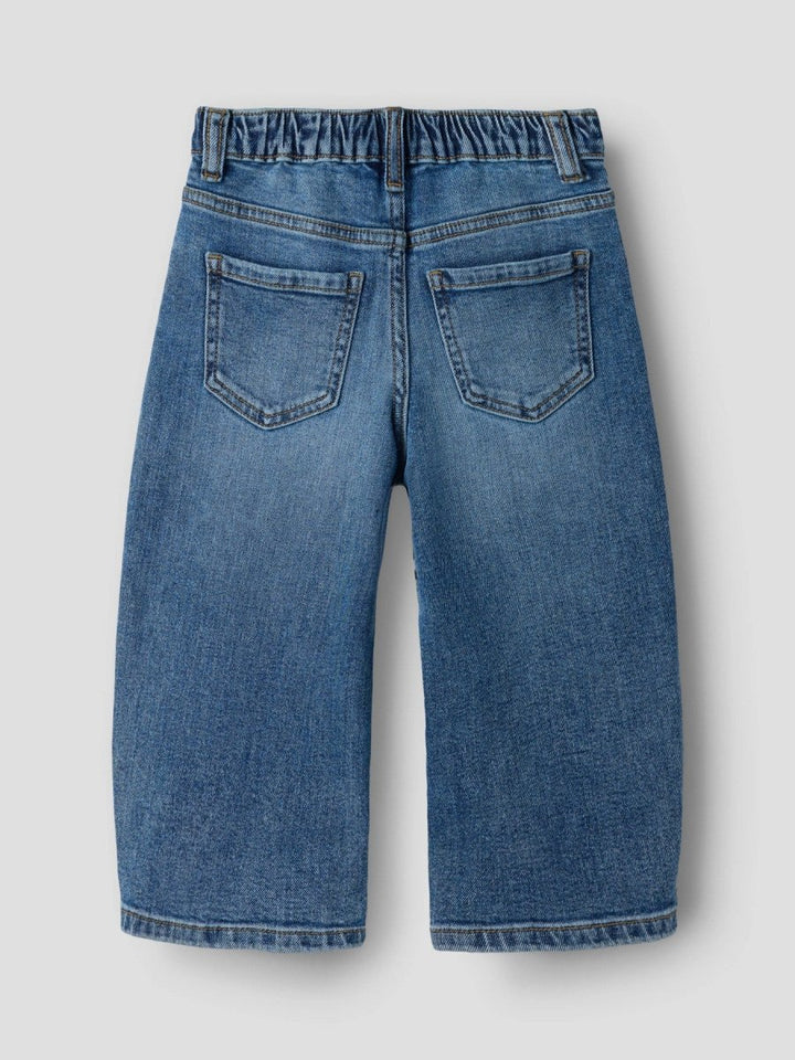 name it mini BEN Barrel Jeans - Medium Blue Denim | Torgunns Barneklær AS