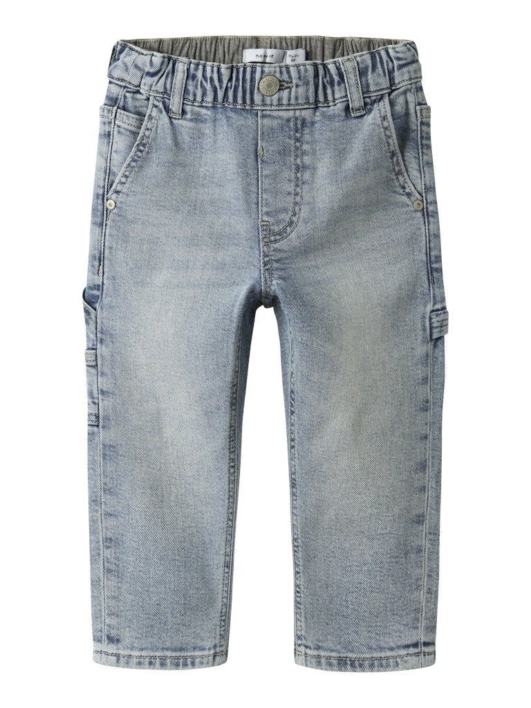 name it mini BEN TAP JEANS NOOS - Vintage Medium Blue Denim | Torgunns Barneklær AS