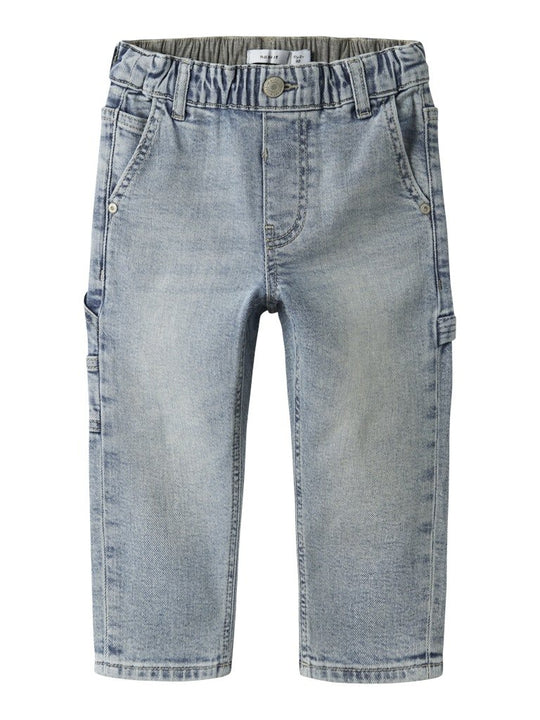 name it mini BEN TAP JEANS NOOS - Vintage Medium Blue Denim | Torgunns Barneklær AS
