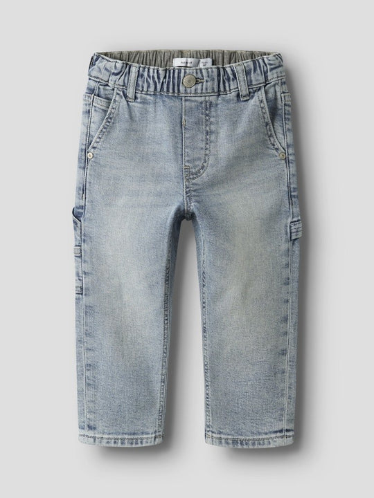 name it mini BEN TAP JEANS NOOS - Vintage Medium Blue Denim | Torgunns Barneklær AS