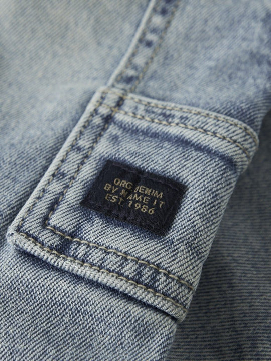name it mini BEN TAP JEANS NOOS - Vintage Medium Blue Denim | Torgunns Barneklær AS