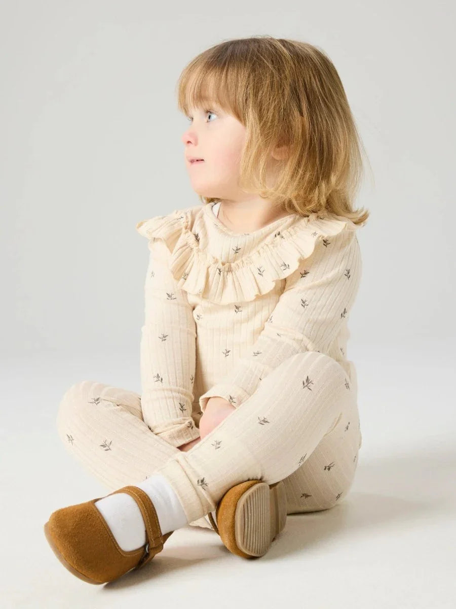 name it mini BESSA LS SLIM TOP - Buttercream | Torgunns Barneklær AS