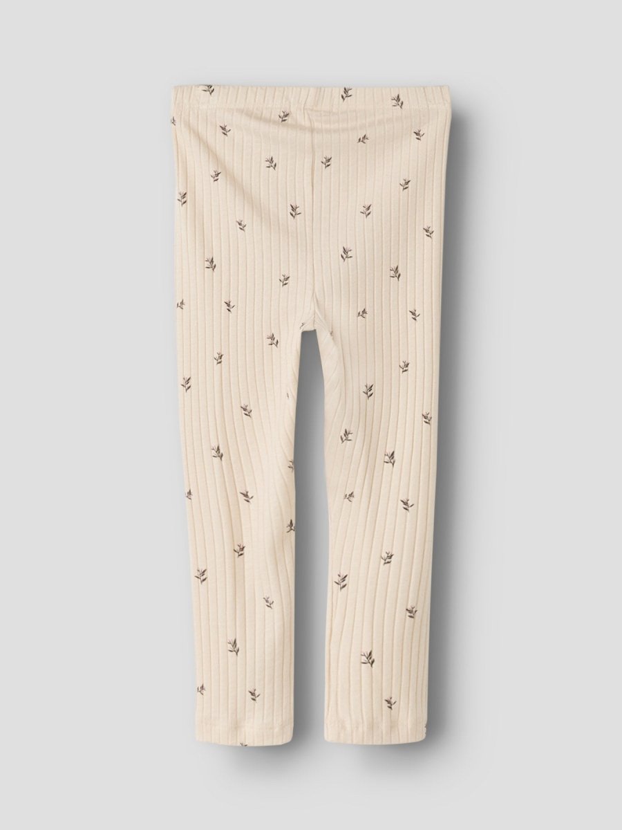 name it mini BESSA SLIM LEGGING - Buttercream | Torgunns Barneklær AS