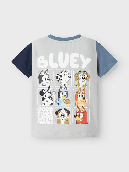 name it mini BLUEY SS TOP SKY - Pearl Blue | Torgunns Barneklær AS