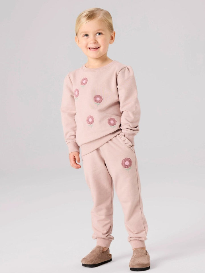 name it mini BRIANA LS SWEAT - Shadow Gray | Torgunns Barneklær AS