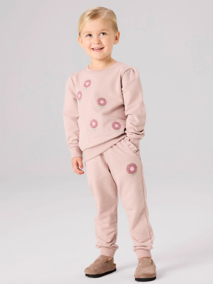 name it mini BRIANA SWEAT PANT - Shadow Gray | Torgunns Barneklær AS