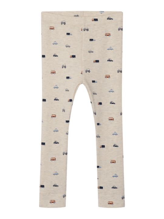 name it mini DABU XSL LEGGING - Peyote Melange | Torgunns Barneklær AS