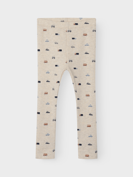 name it mini DABU XSL LEGGING - Peyote Melange | Torgunns Barneklær AS
