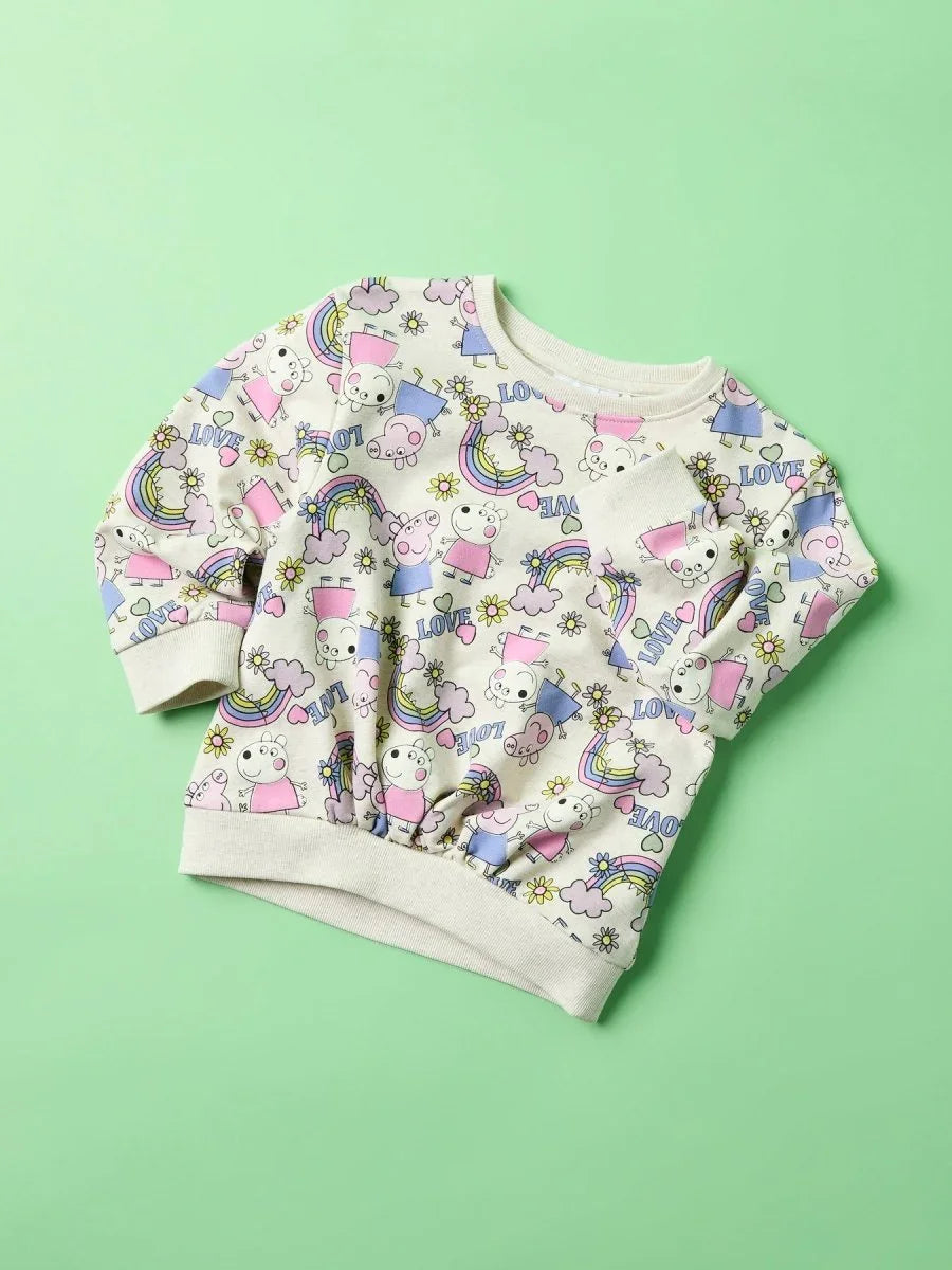 name it mini DARMA PEPPA SWEAT - Peyote Melange | Torgunns Barneklær AS
