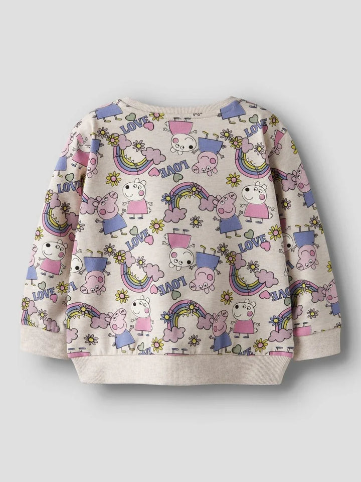 name it mini DARMA PEPPA SWEAT - Peyote Melange | Torgunns Barneklær AS