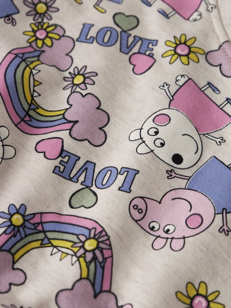 name it mini DARMA PEPPA SWEAT - Peyote Melange | Torgunns Barneklær AS