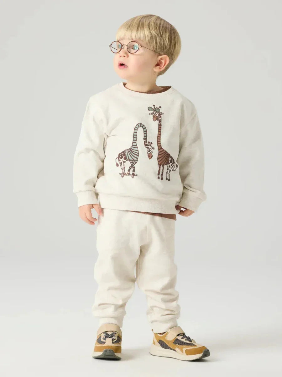 name it mini DENSON SWEAT PANT XNOOS - Peyote Melange | Torgunns Barneklær AS