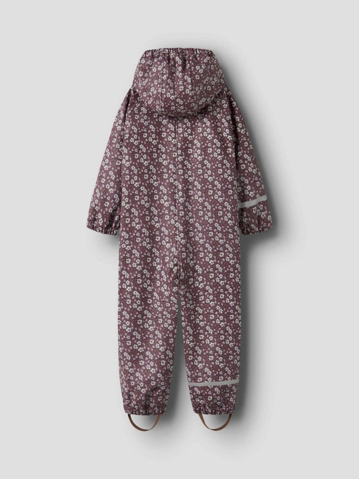 name it mini DRY10 RAIN SUIT FLEECE AOP - Fig | Torgunns Barneklær AS