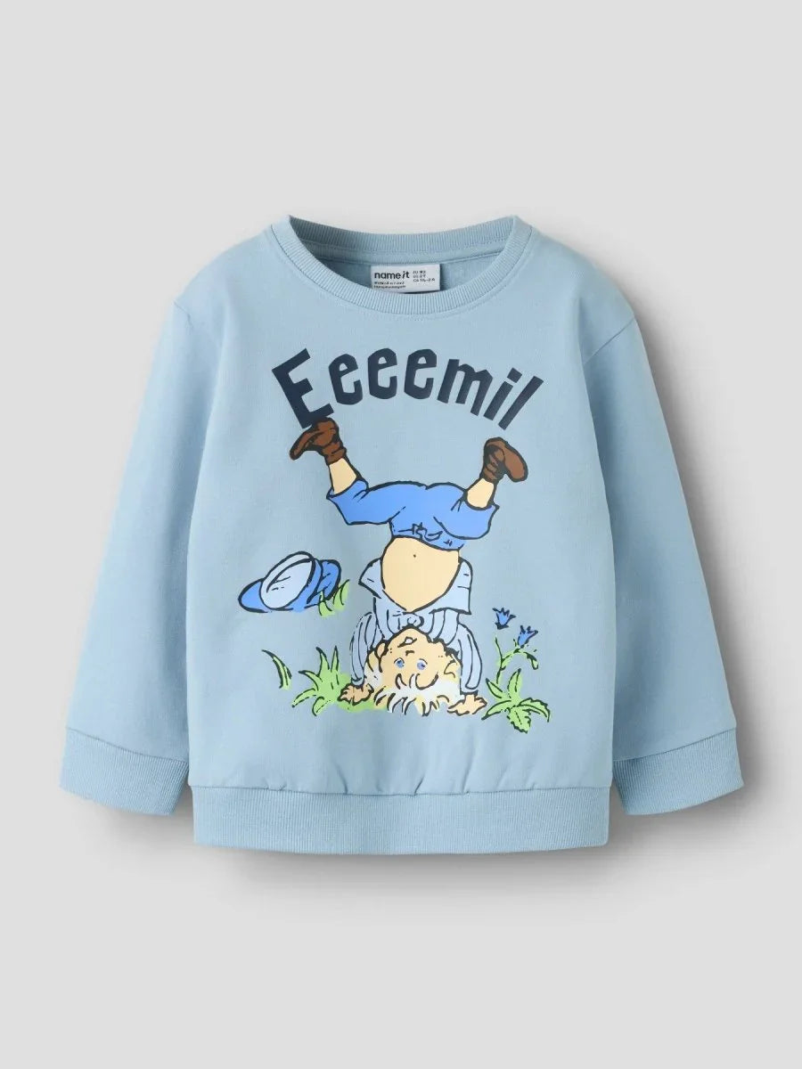 name it mini EMIL I LØNNEBERGET - Blue Fog | Torgunns Barneklær AS