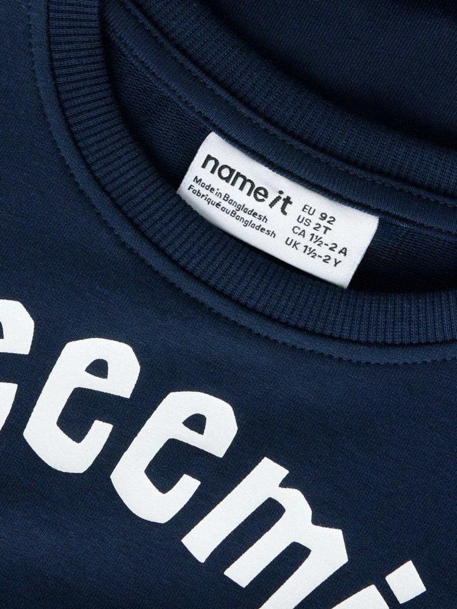 name it mini EMIL I LØNNEBERGET genser - Navy Blazer | Torgunns Barneklær AS