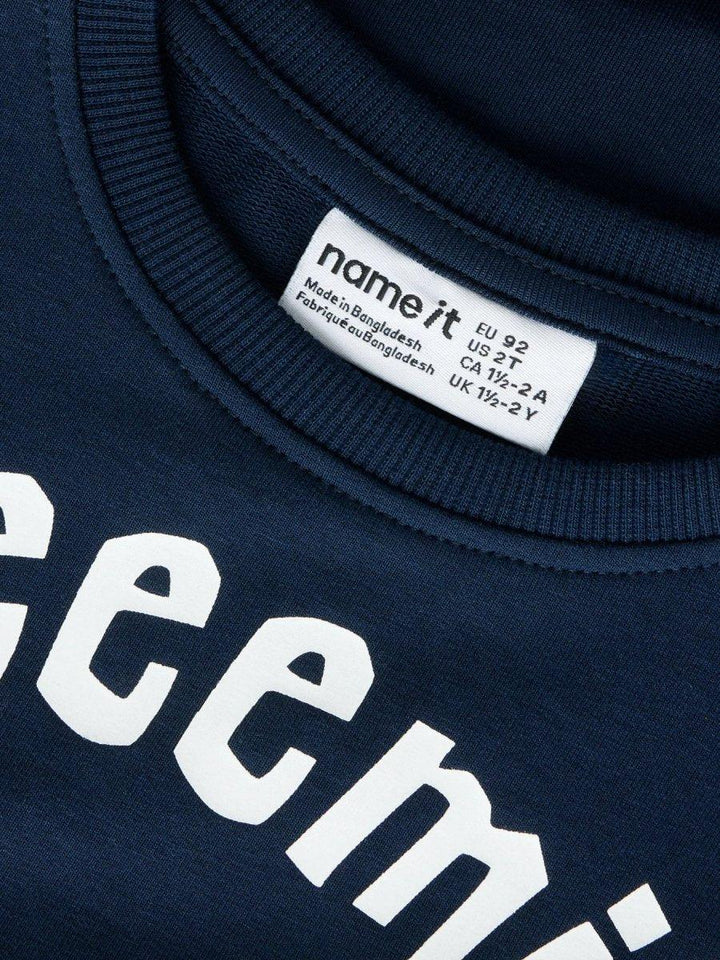 name it mini EMIL I LØNNEBERGET genser - Navy Blazer | Torgunns Barneklær AS
