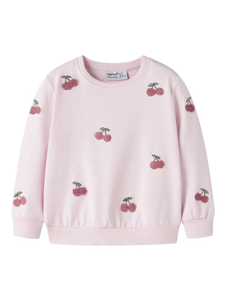 name it mini FAIRY LS LIGHT SWEAT - Cradle Pink | Torgunns Barneklær AS