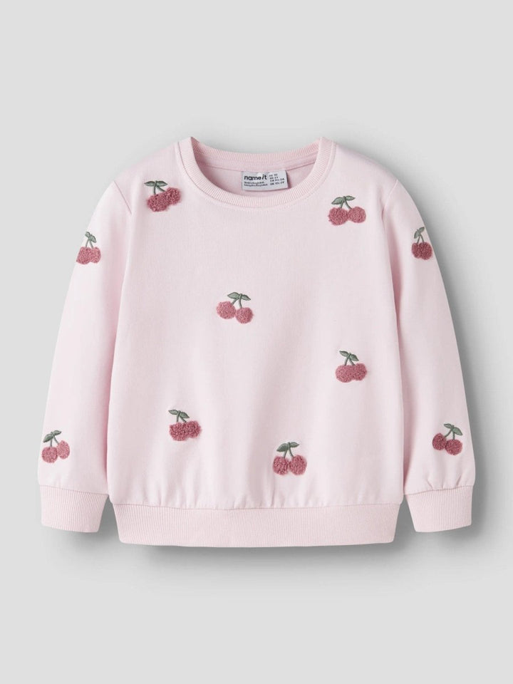 name it mini FAIRY LS LIGHT SWEAT - Cradle Pink | Torgunns Barneklær AS