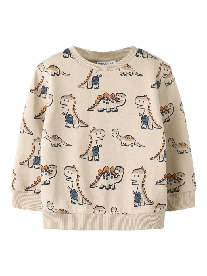 name it mini FIDINO LS SWEAT - Peyote | Torgunns Barneklær AS