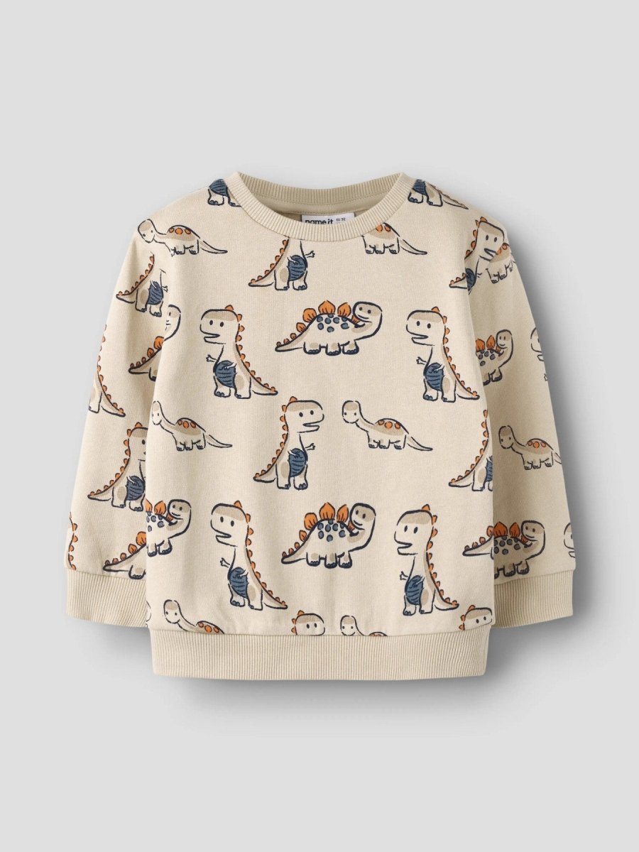 name it mini FIDINO LS SWEAT - Peyote | Torgunns Barneklær AS