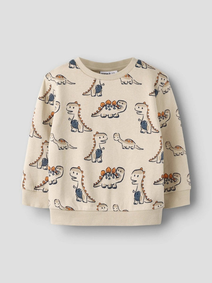 name it mini FIDINO LS SWEAT - Peyote | Torgunns Barneklær AS