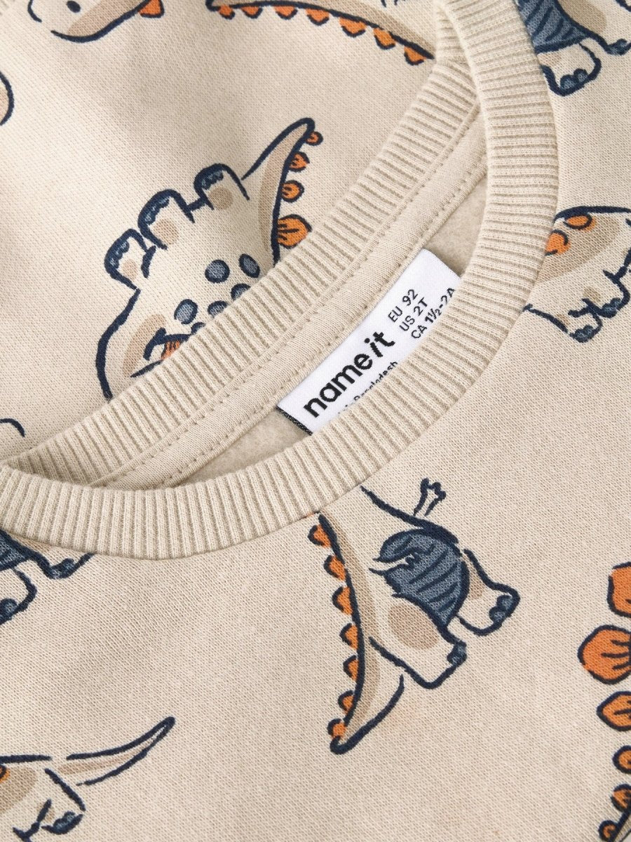 name it mini FIDINO LS SWEAT - Peyote | Torgunns Barneklær AS
