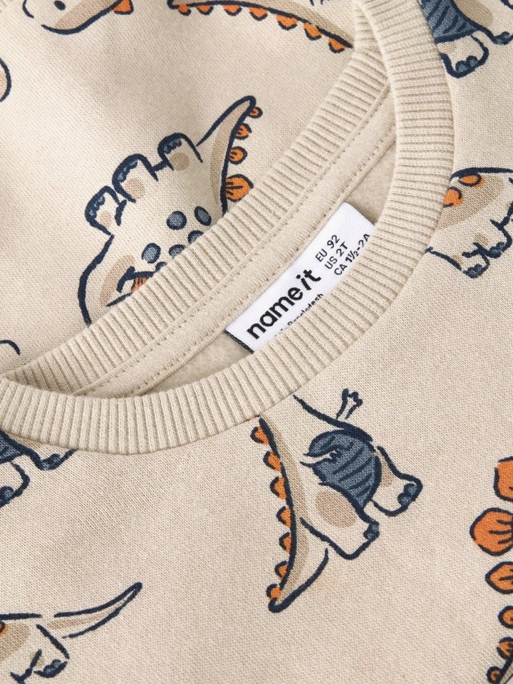 name it mini FIDINO LS SWEAT - Peyote | Torgunns Barneklær AS