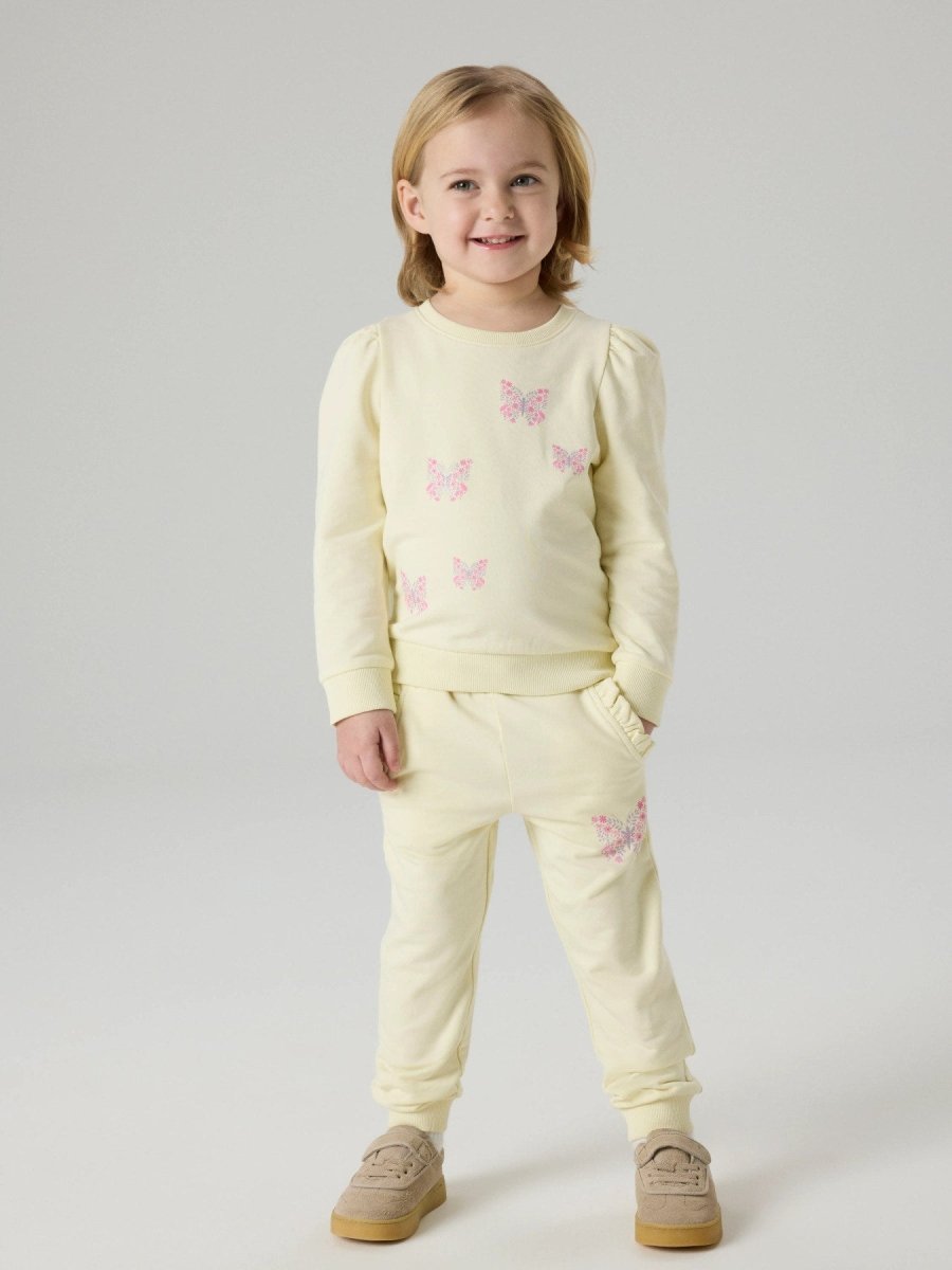 name it mini FILUKKA LS SWEAT - Pear Sorbet | Torgunns Barneklær AS