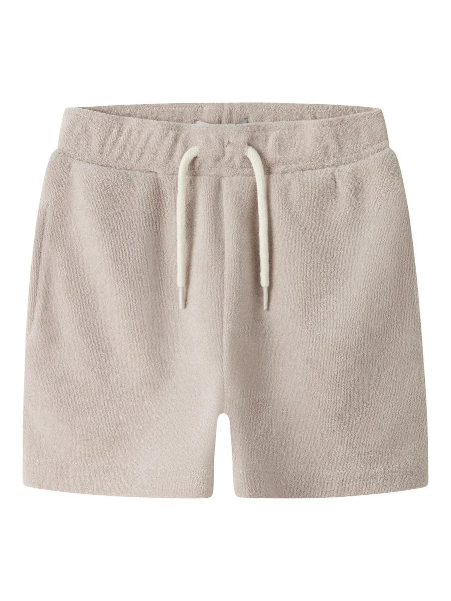 name it mini FINTI NREG TERRY SHORTS BOX - Chateau Gray | Torgunns Barneklær AS
