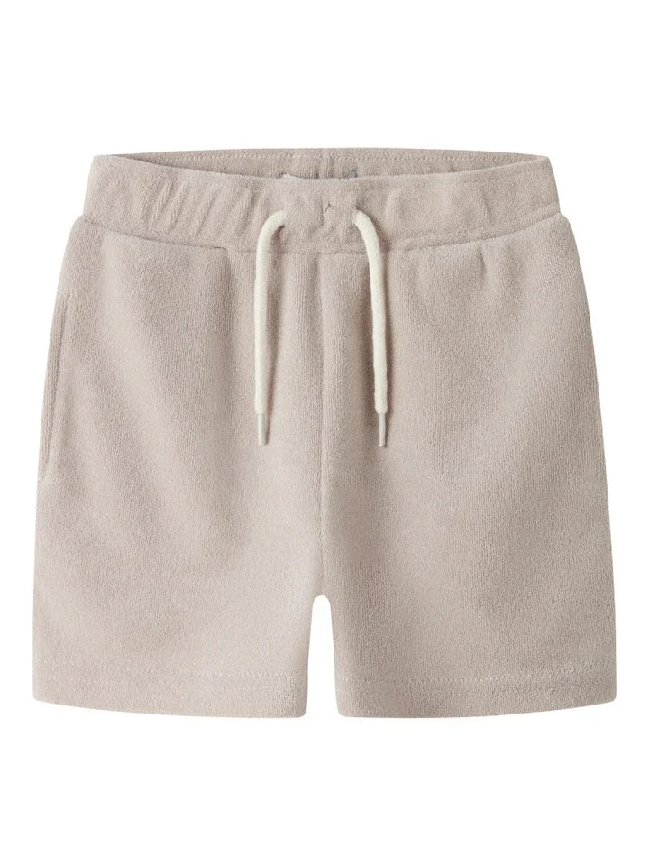 name it mini FINTI NREG TERRY SHORTS BOX - Chateau Gray | Torgunns Barneklær AS