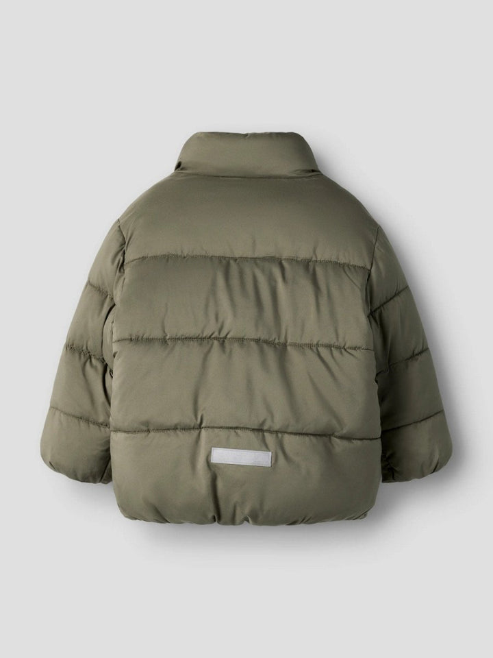 name it mini FORTY Pufferjakke - Dusty Olive | Torgunns Barneklær AS