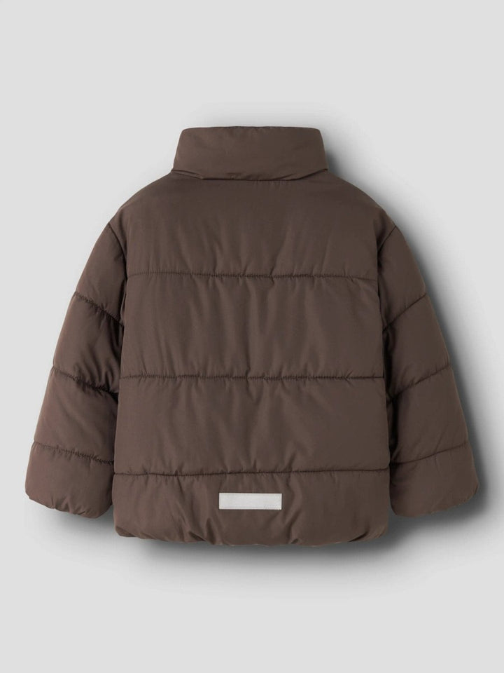 name it mini FORTY Pufferjakke - Seal Brown | Torgunns Barneklær AS