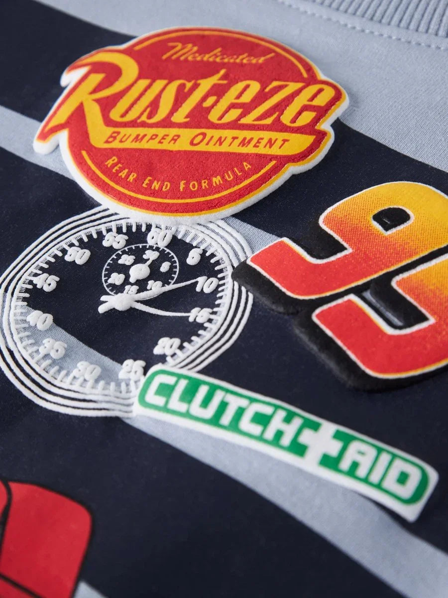 Barnetrøye med Rust-eze og Clutch-Aid patcher, biltema for småbarn