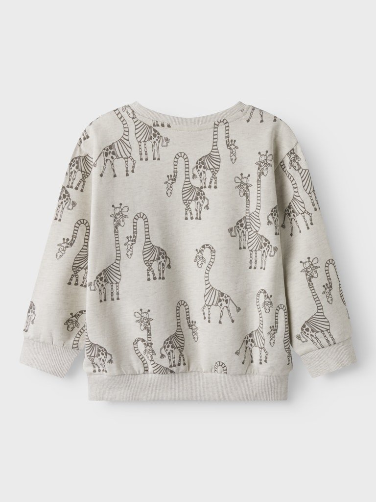 name it mini FREDDIE LS SWEAT - Peyote Melange | Torgunns Barneklær AS