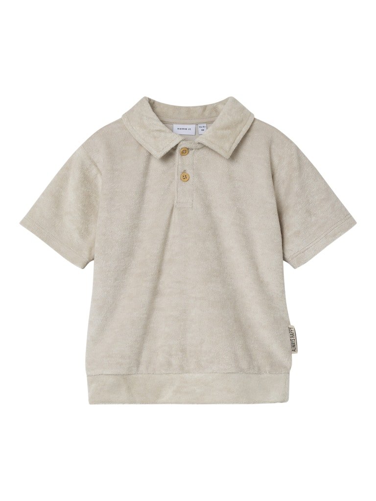name it mini FREDE NREG TERRY SS POLO - Peyote | Torgunns Barneklær AS