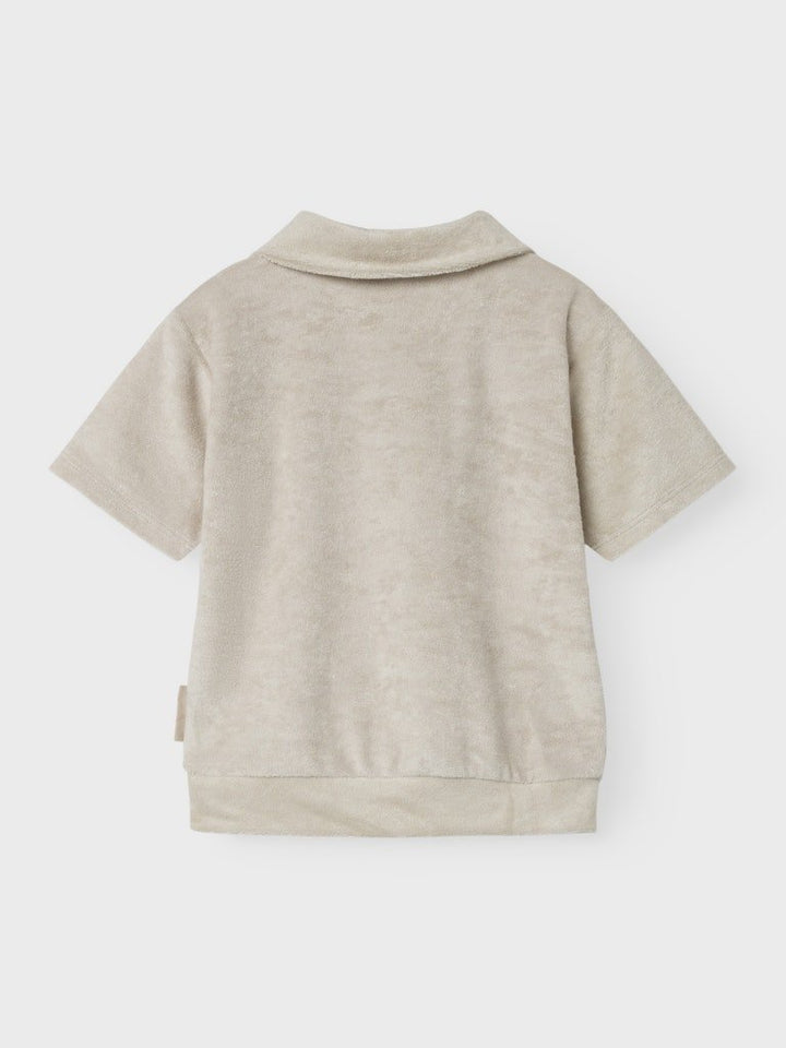name it mini FREDE NREG TERRY SS POLO - Peyote | Torgunns Barneklær AS
