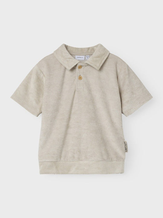 name it mini FREDE NREG TERRY SS POLO - Peyote | Torgunns Barneklær AS