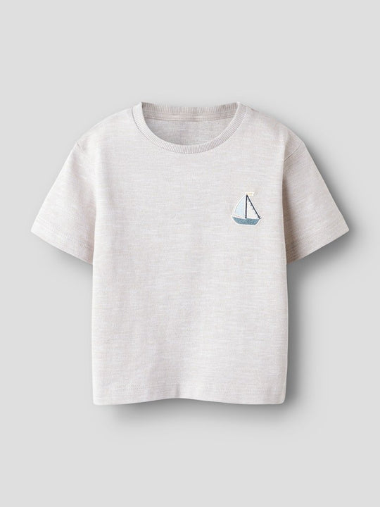 name it mini FREDERY SS T-shirt - Island Fossil | Torgunns Barneklær AS