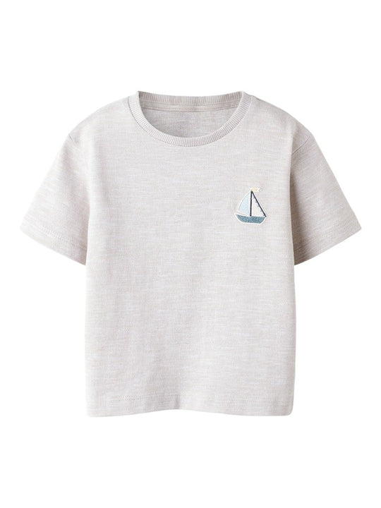 name it mini FREDERY SS T-shirt - Island Fossil | Torgunns Barneklær AS