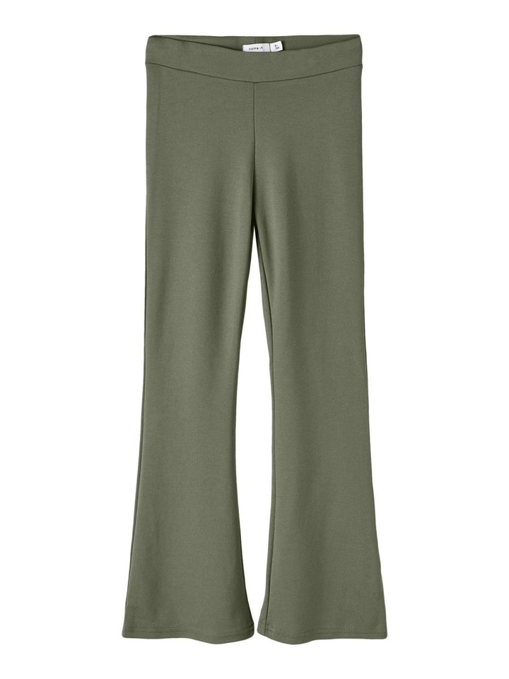 name it mini FRIKKALI BOOTCUT PANT NOOS - Deep Lichen Green | Torgunns Barneklær AS