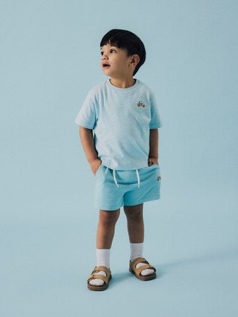 name it mini FRITZO NREG SWE SHORTS - Aquatic | Torgunns Barneklær AS
