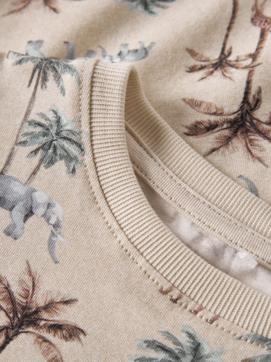 name it mini HARRY SS TOP - Peyote Melange | Torgunns Barneklær AS