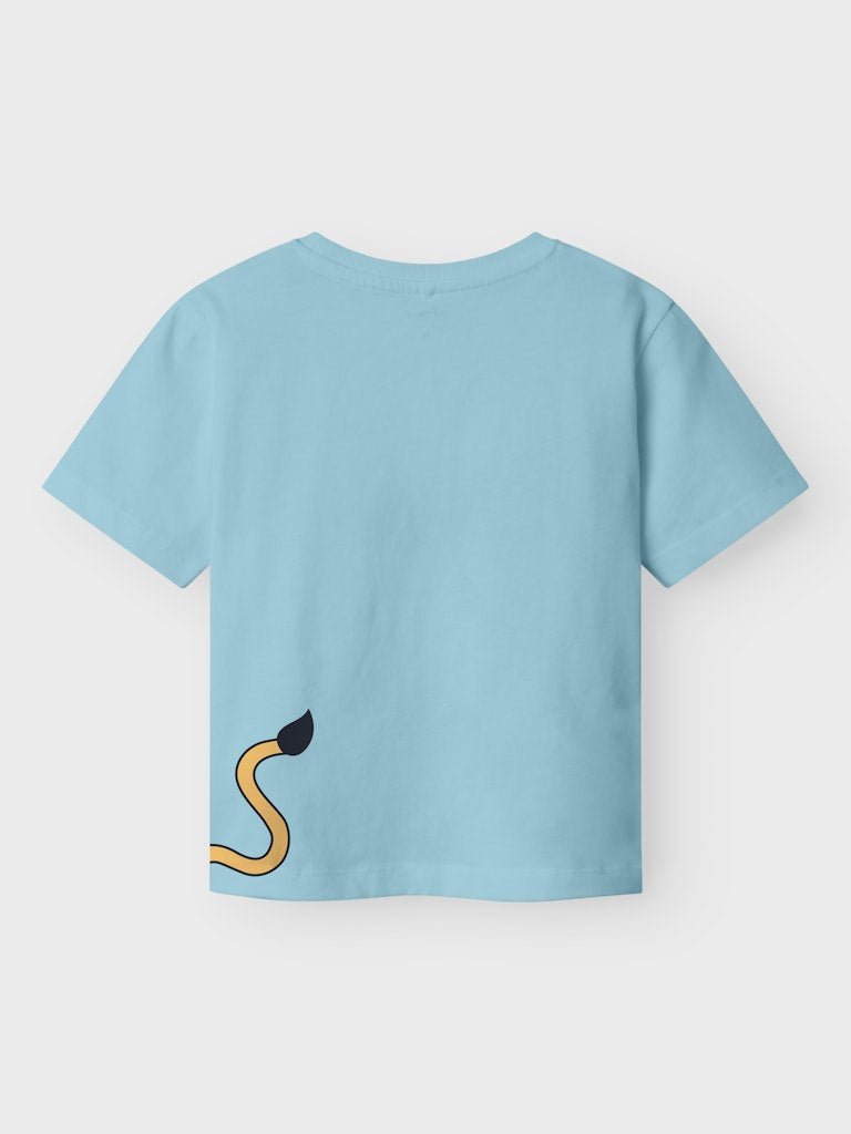 name it mini HELGE SS NREG TOP PB - Aquatic | Torgunns Barneklær AS
