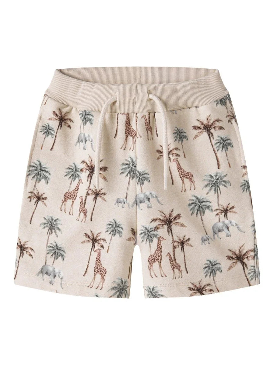 name it mini HENRY SWEAT SHORTS - Peyote Melange | Torgunns Barneklær AS
