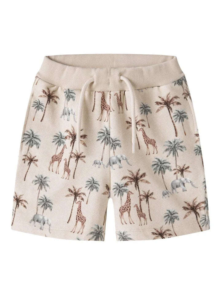 name it mini HENRY SWEAT SHORTS - Peyote Melange | Torgunns Barneklær AS